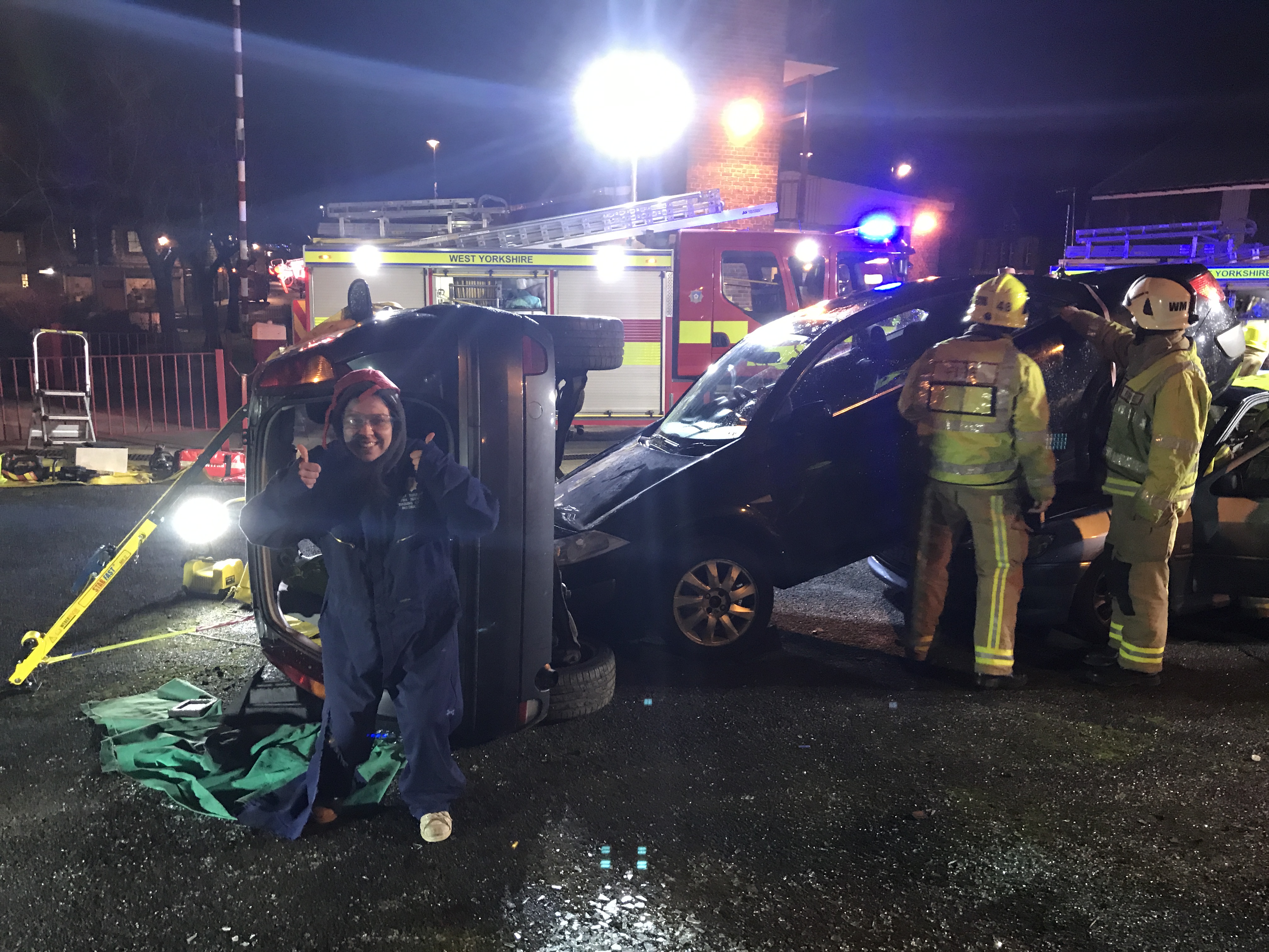LSCFR volunteers delivering collaborative CPD with the Fire and Rescue Service